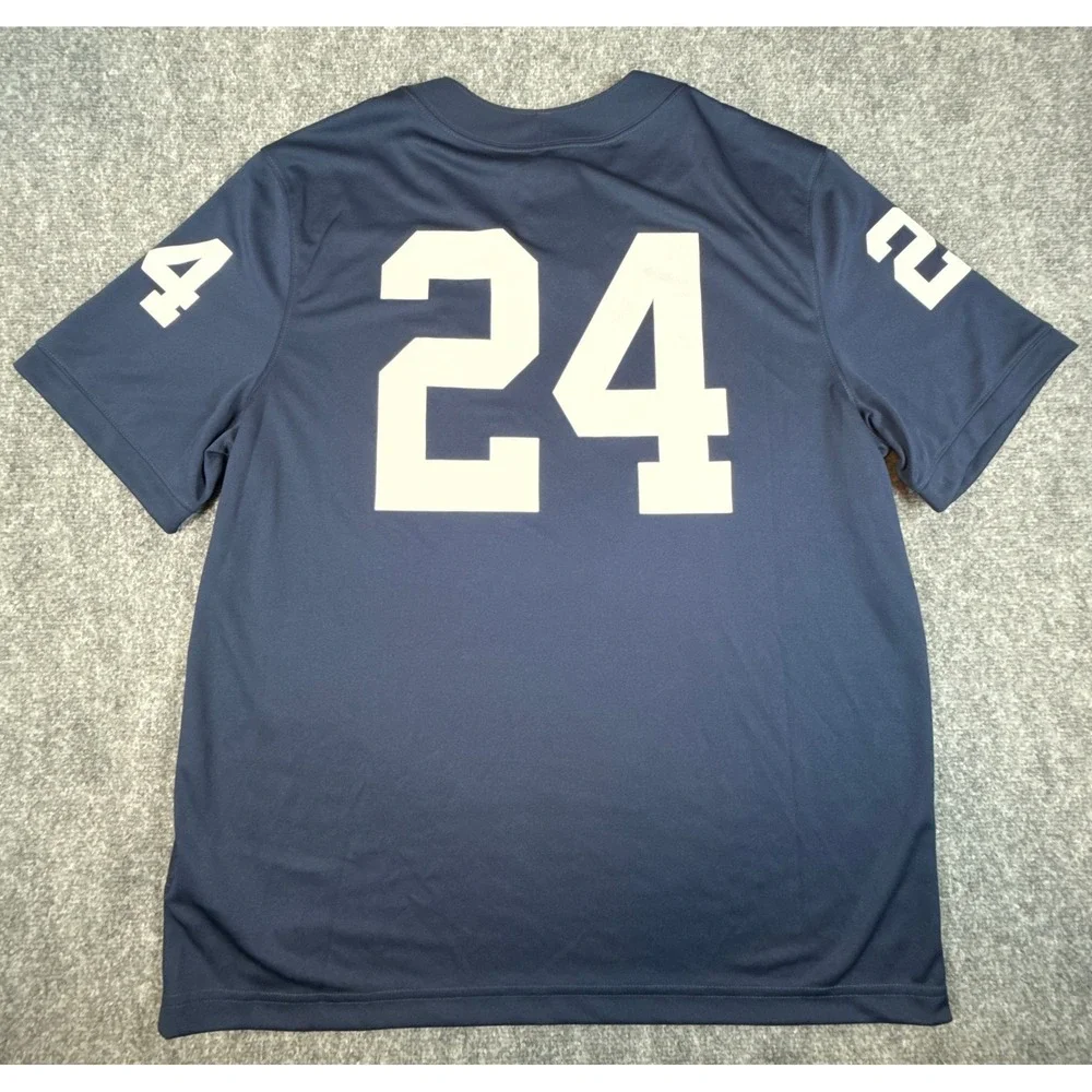 Nike Penn State Nittany Lions Football Jersey Navy Blue 24 Mens XL NWT